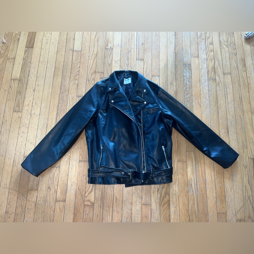 Old Navy Black Leather Jacket